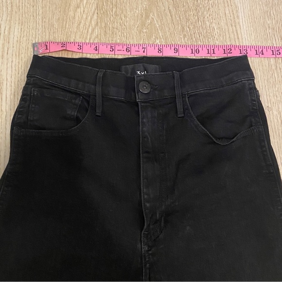 3x1 Adeline Split Flare High Rise Black Jeans - Picture 7 of 10